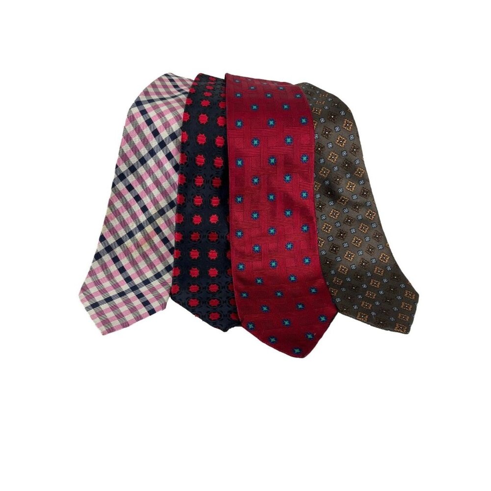 Lauren Ralph Lauren, TM Lewin, Hemley, Avanrata (Lot of X4) of Mens Silk Ties